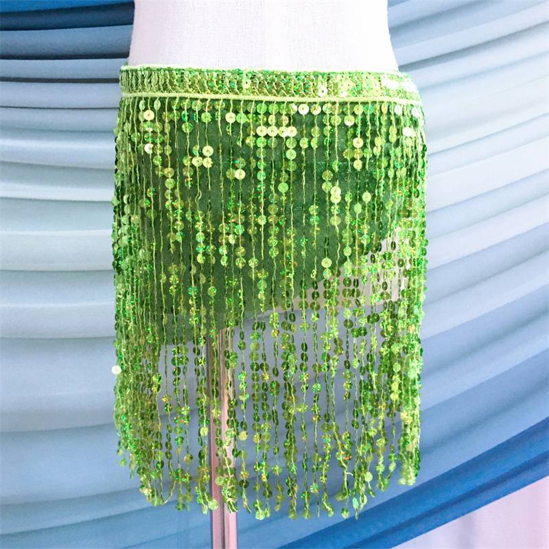 A single-story green bead in a silver-deep green turban